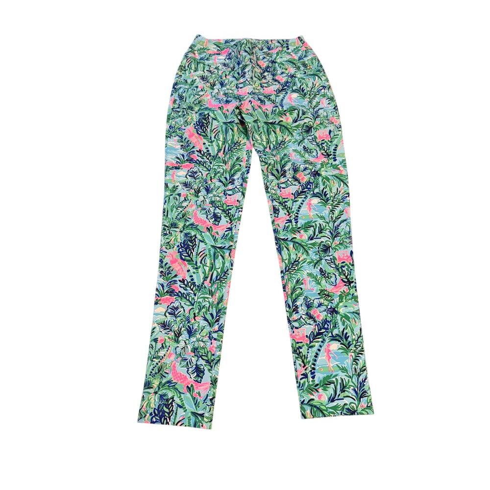 Lilly pulitzer luxletic corso pant 00 par fection golf NEW